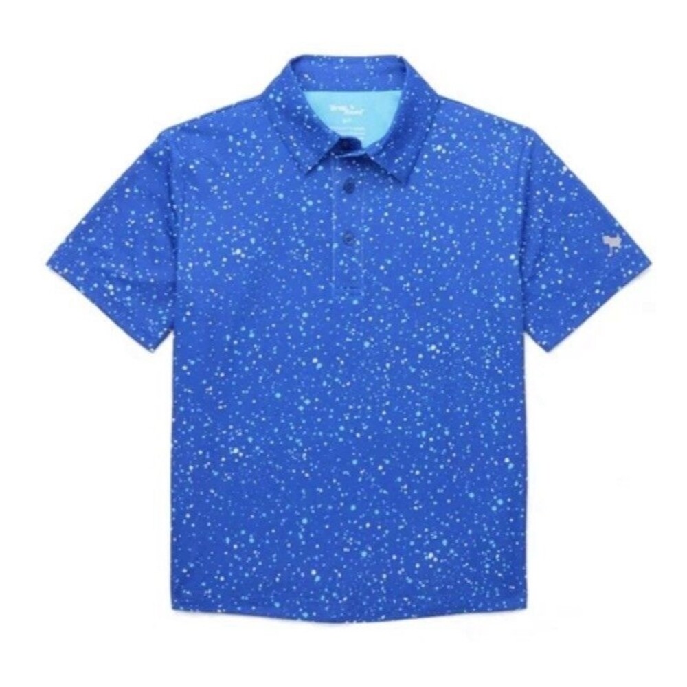 Birdie Bound Boys'  Performance Matching Graphic Print Golf Polo Shirt Size 4-5